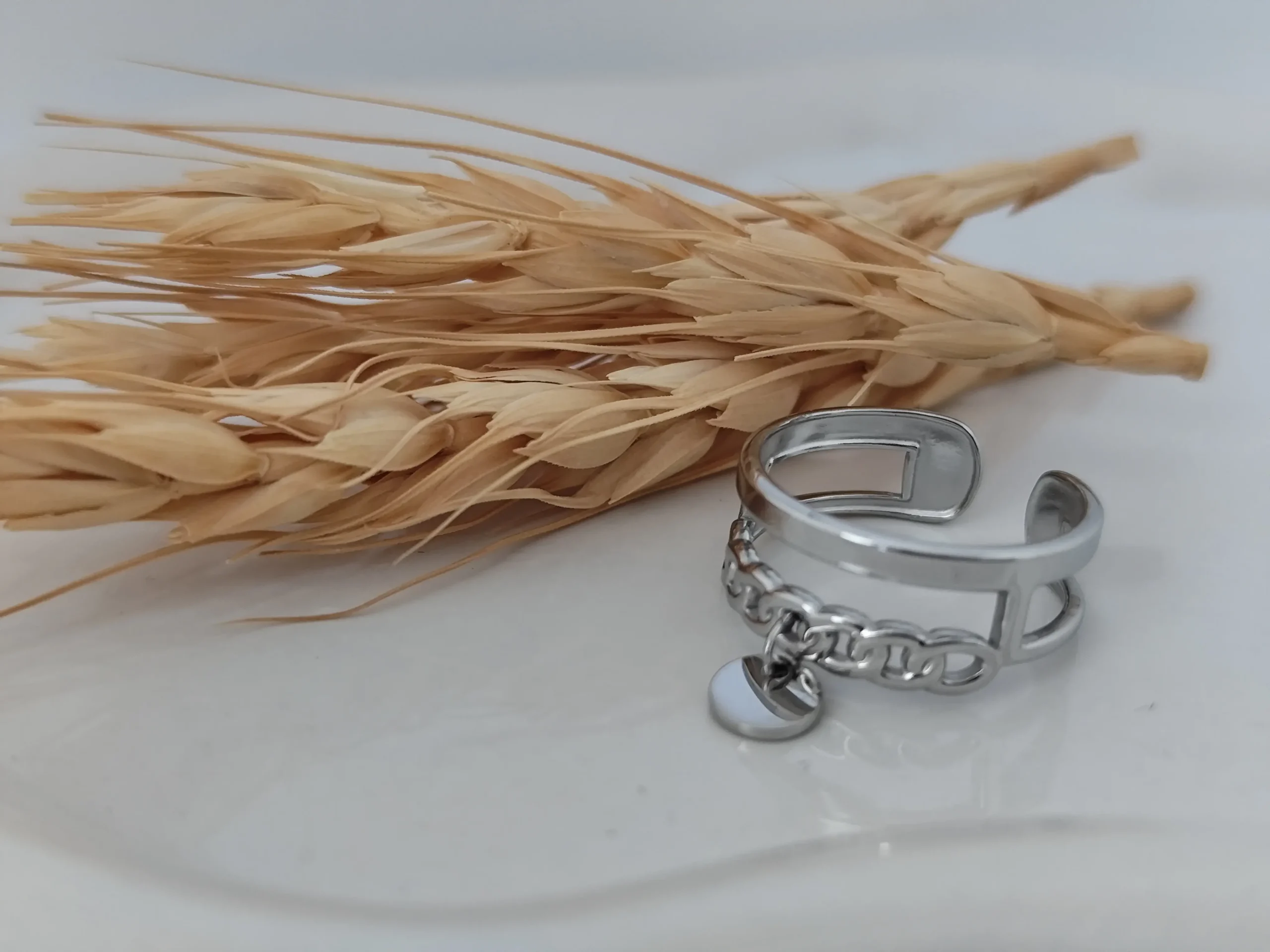 Bague pièce argentée "Lola"