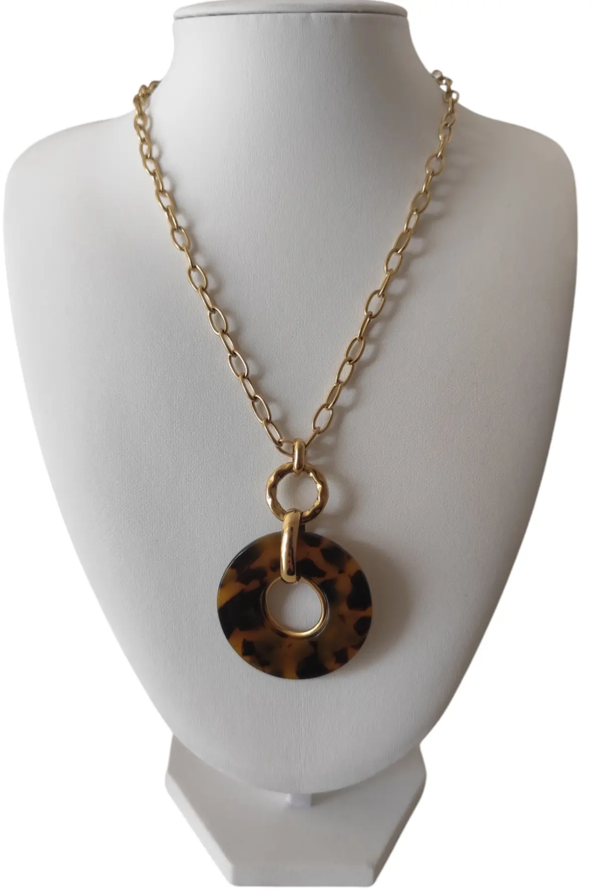 Collier doré léopard "Léo"