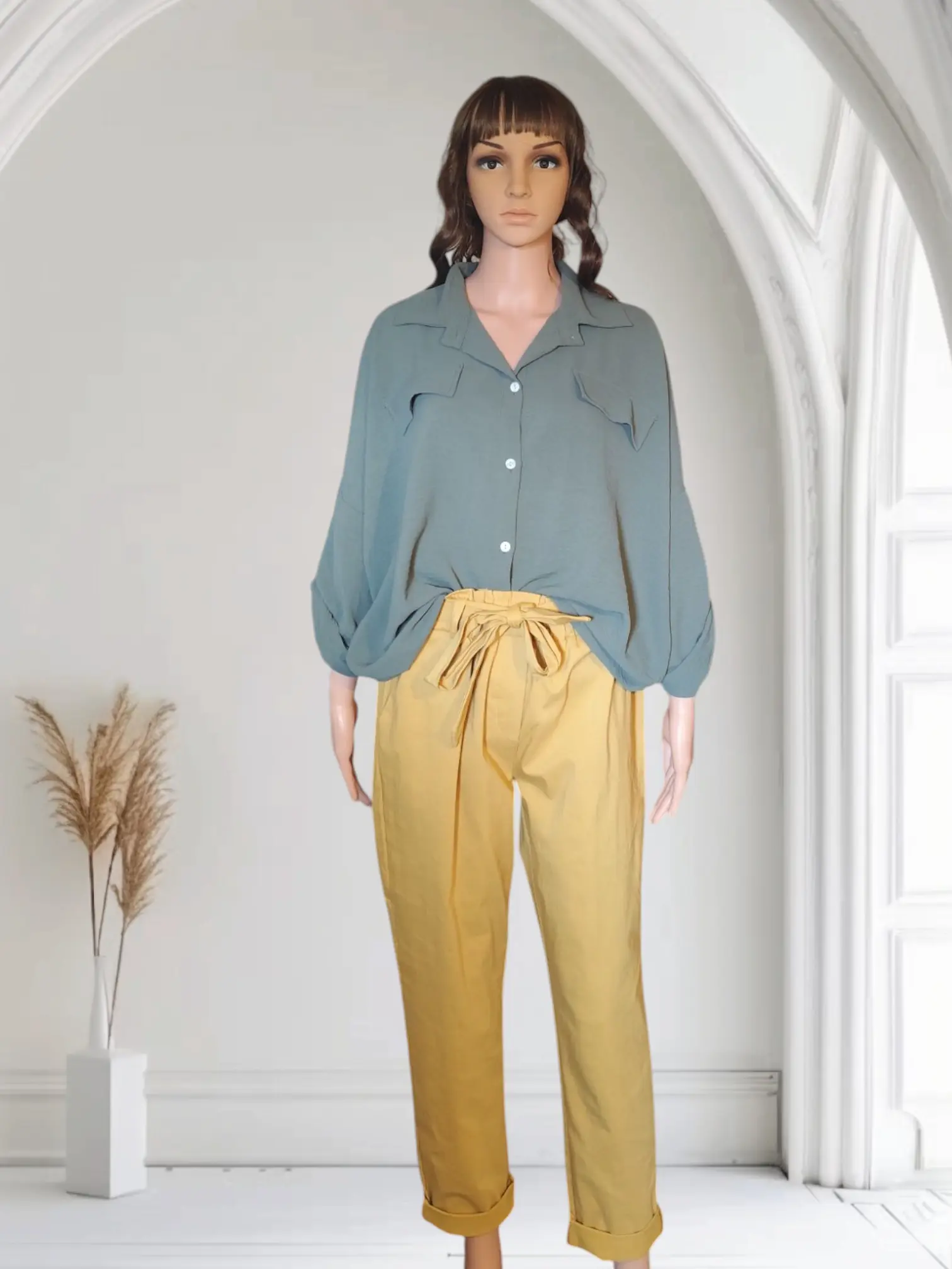 Pantalon avec ceinture nœud "Romi"
