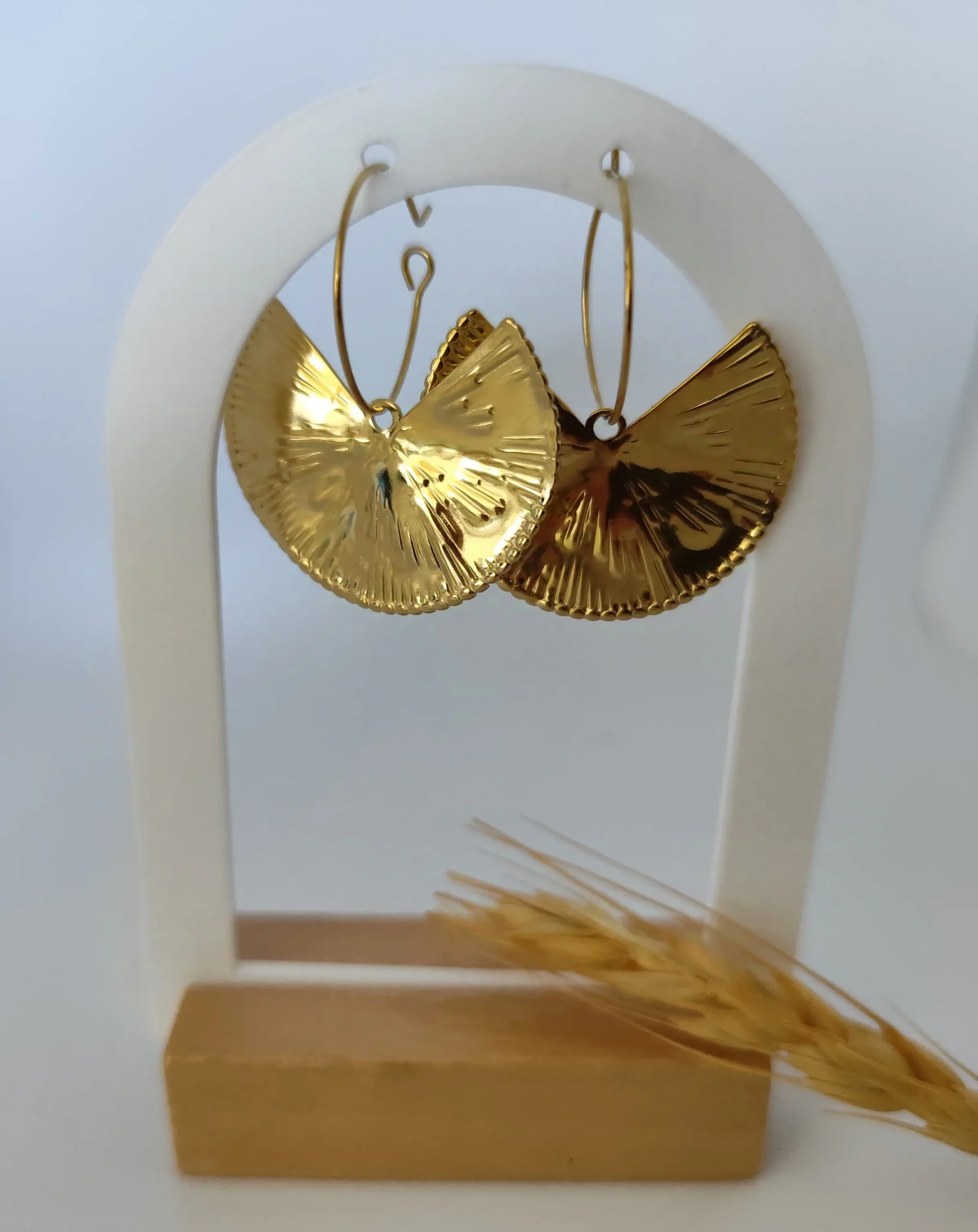 Boucles d’oreilles demi cercle "Eva"