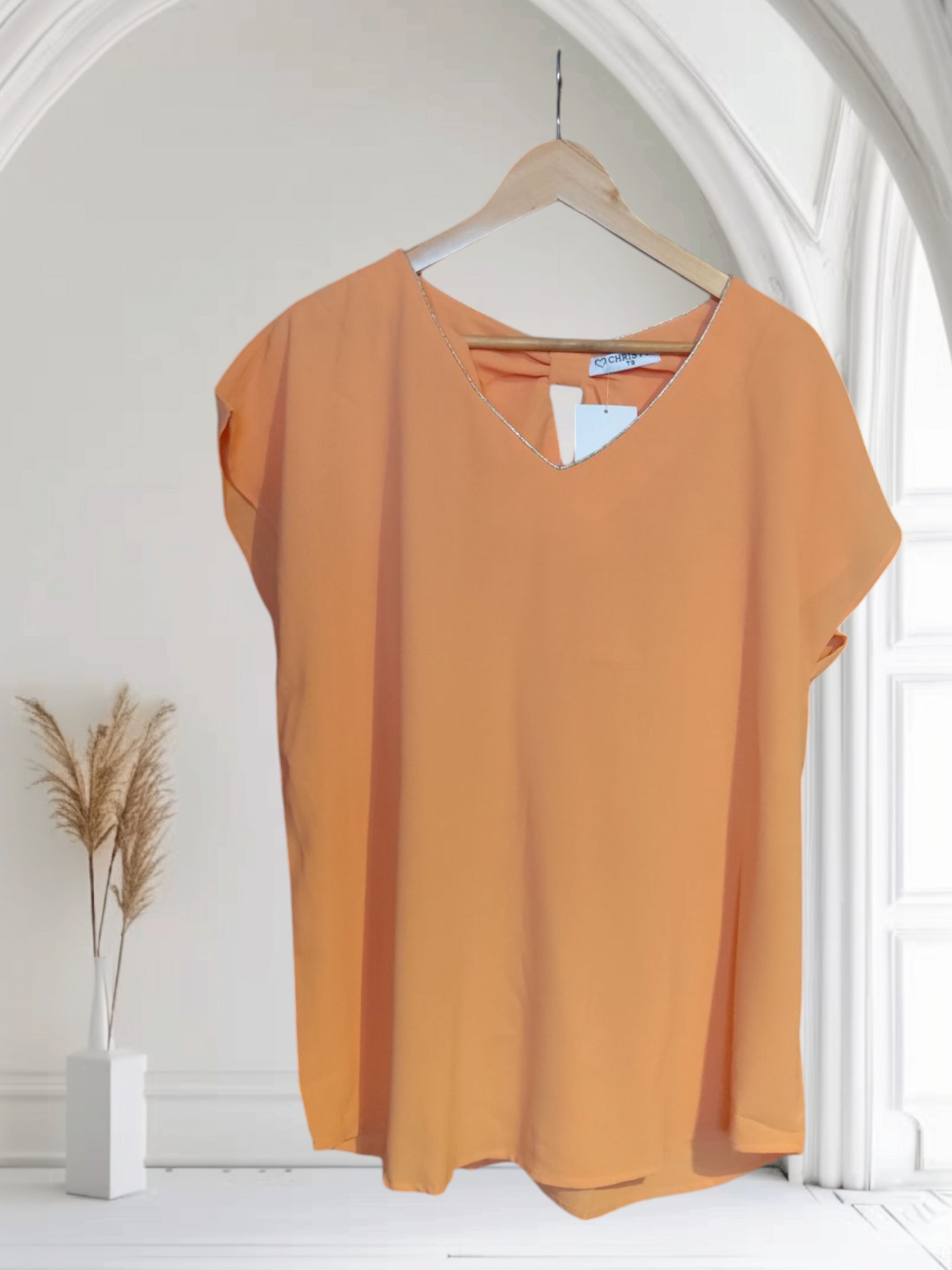 Blouse chloé corail