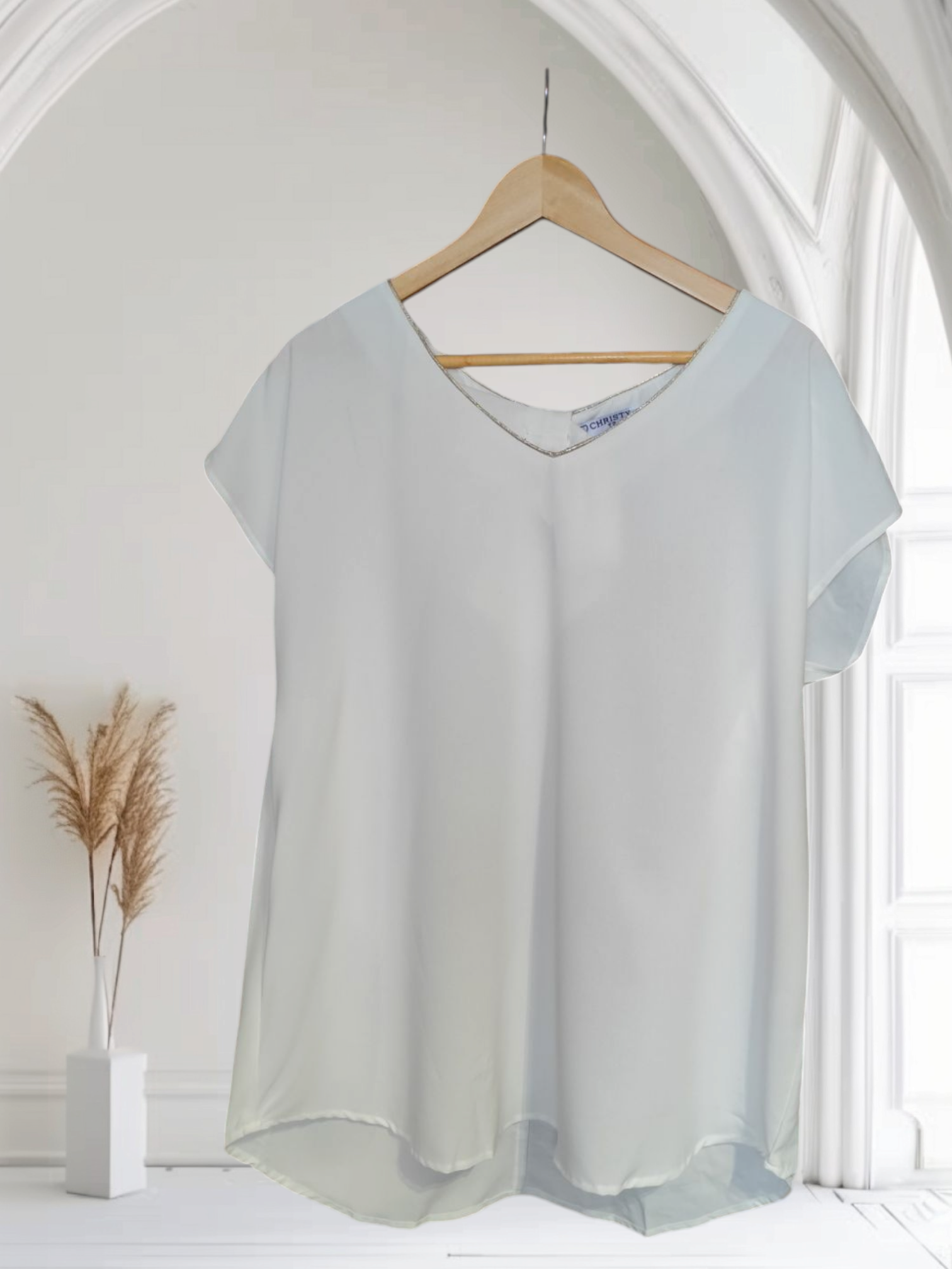 Blouse noeud blanc chloé