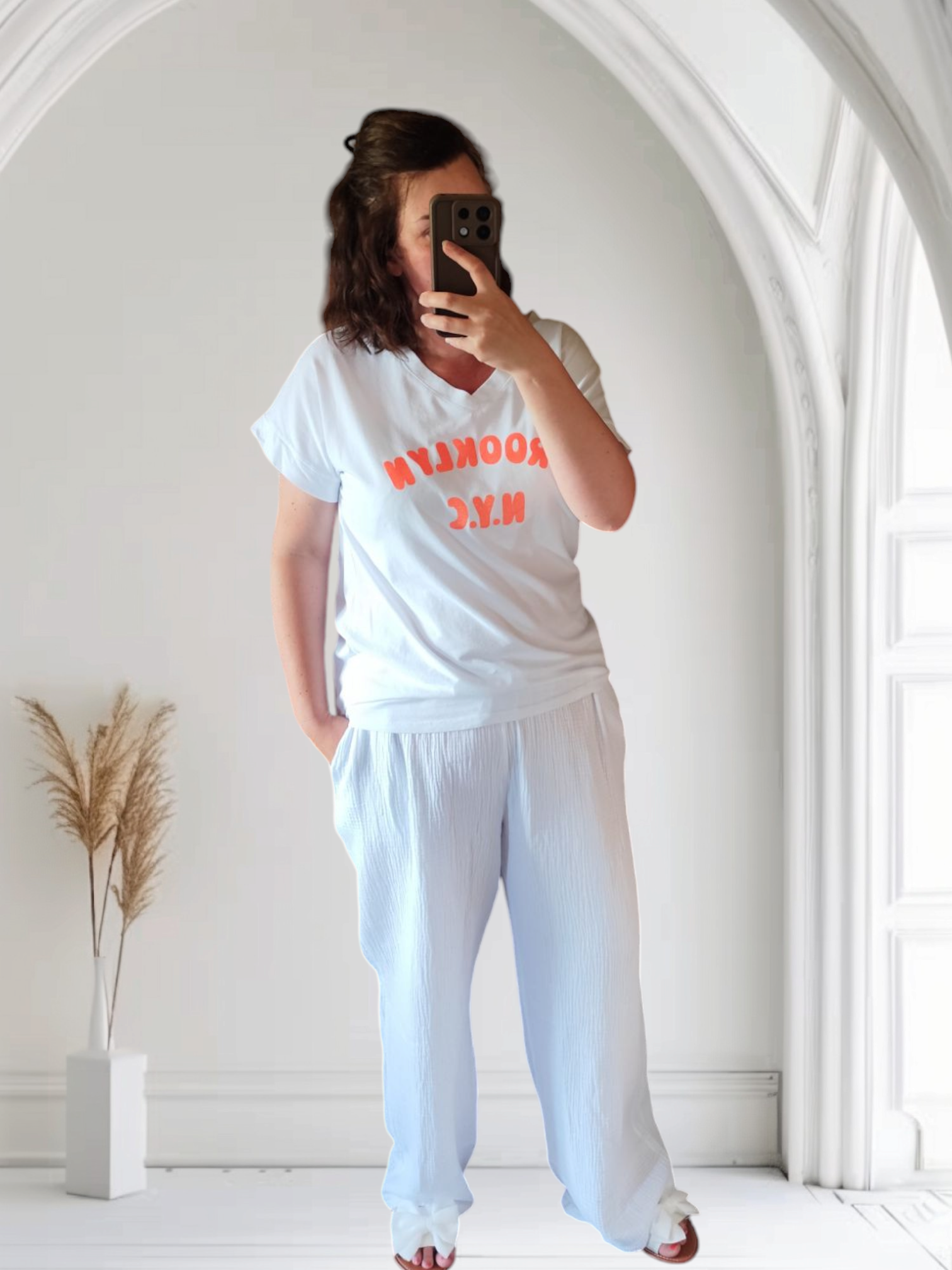 Pantalon gaze de coton "Nolan"