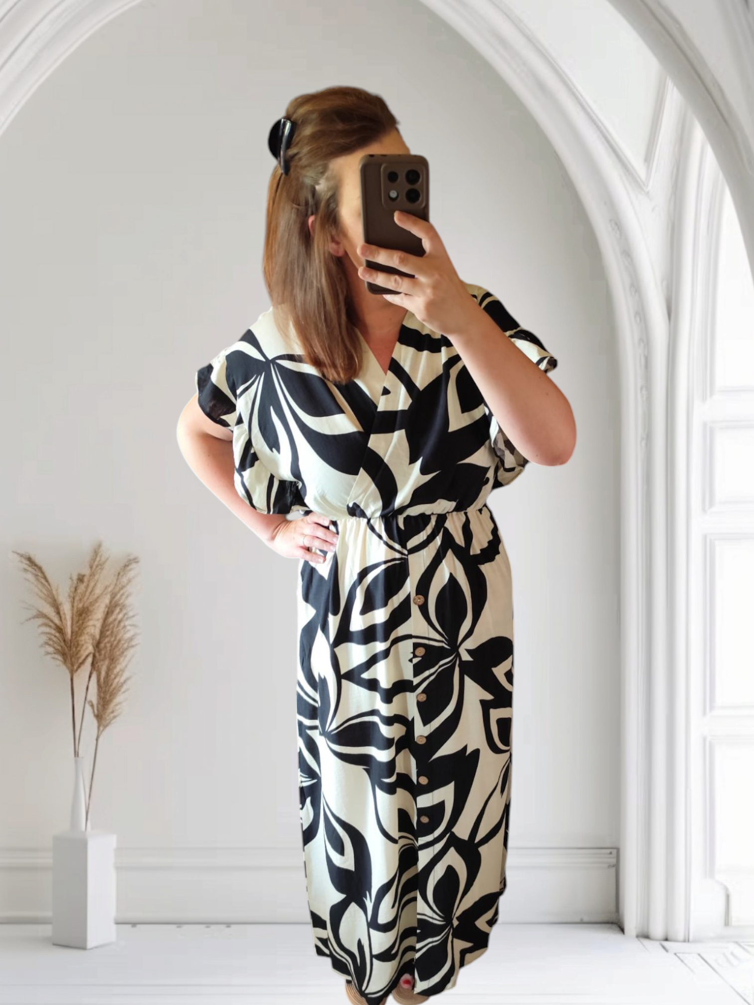 Robe noir et beige Julia.